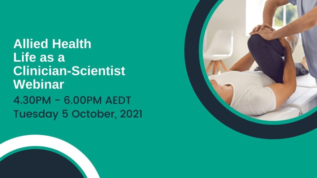 Allied Health Life as a Clinician-Scientist online symposium