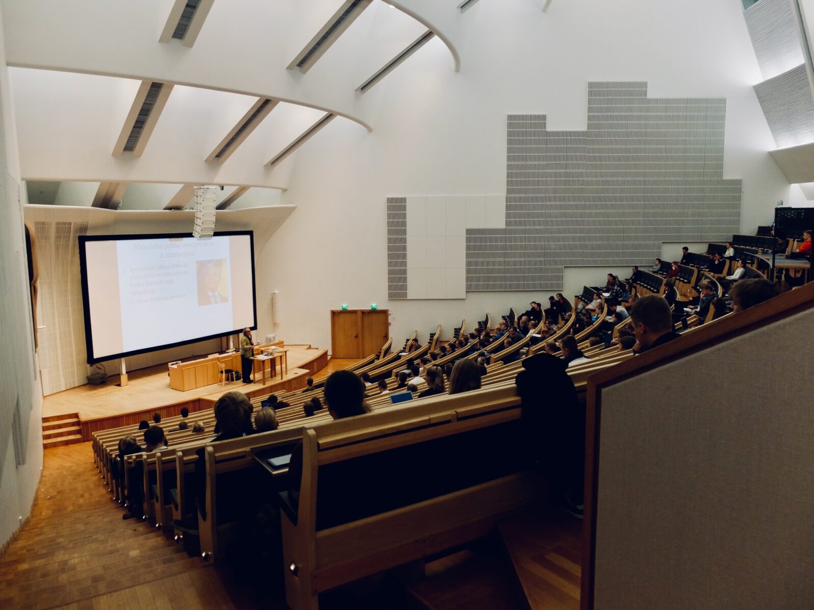 A university lecture hall. AAHMS has provided a submission to the Australian Universities Accord discussion paper consultation.