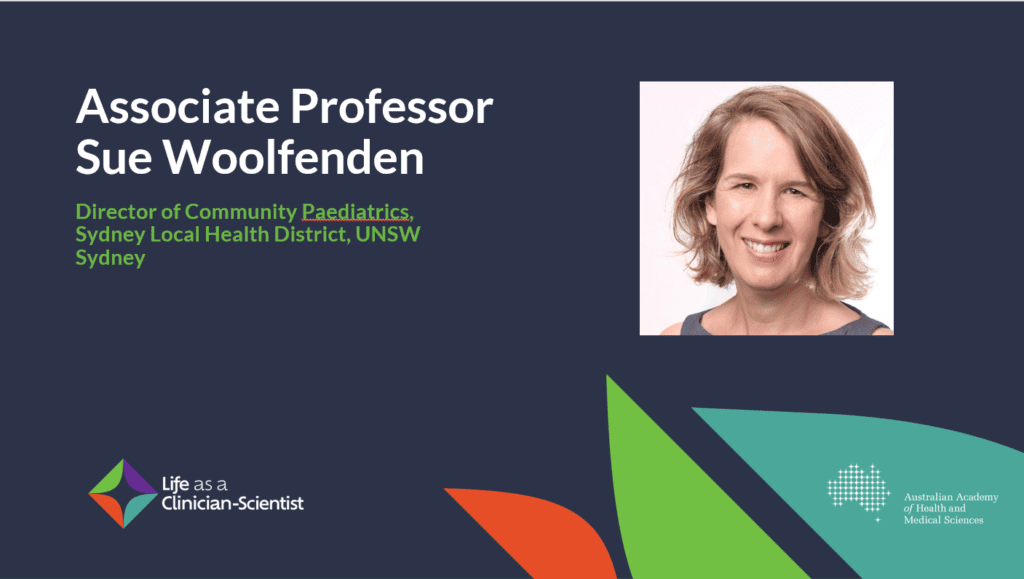 Associate Professor Sue Woolfenden at the 2023 NSW Life as a Clinician-Scientist event