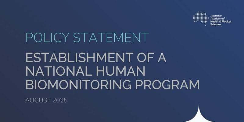 Policy statement: Establishment of a national human biomonitoring program