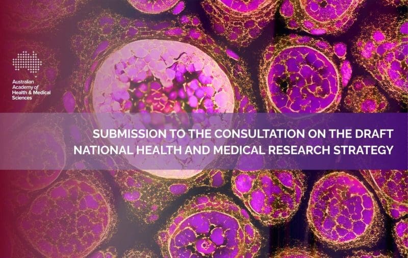 AAHMS submission on the draft National Health and Research Strategy