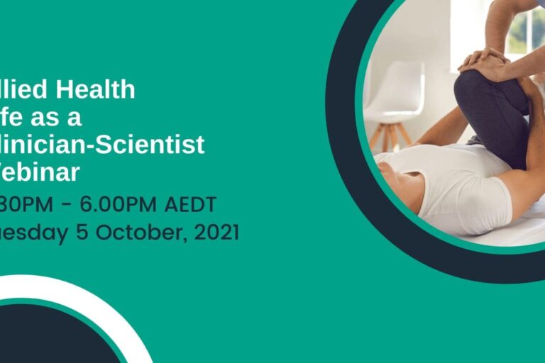 Allied Health Life as a Clinician-Scientist online symposium