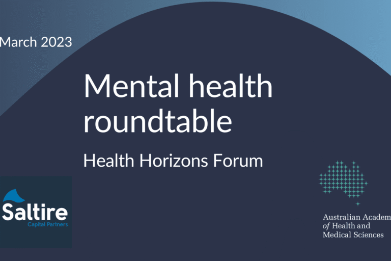 Mental health roundtable kicks off Health Horizons Forum series