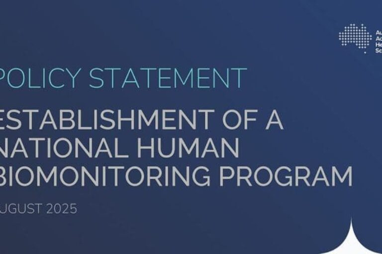Policy statement: Establishment of a national human biomonitoring program