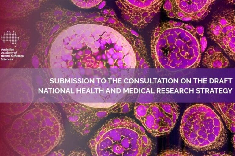 AAHMS submission on the draft National Health and Research Strategy