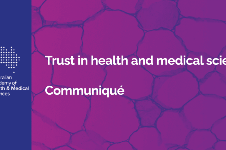 Academy sets out priorities for strengthening trust in health and medical expertise